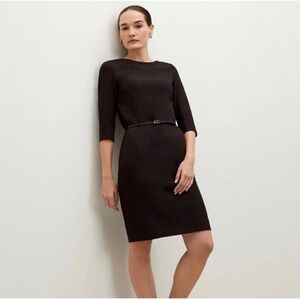 MM Lafleur Black Midi Dress